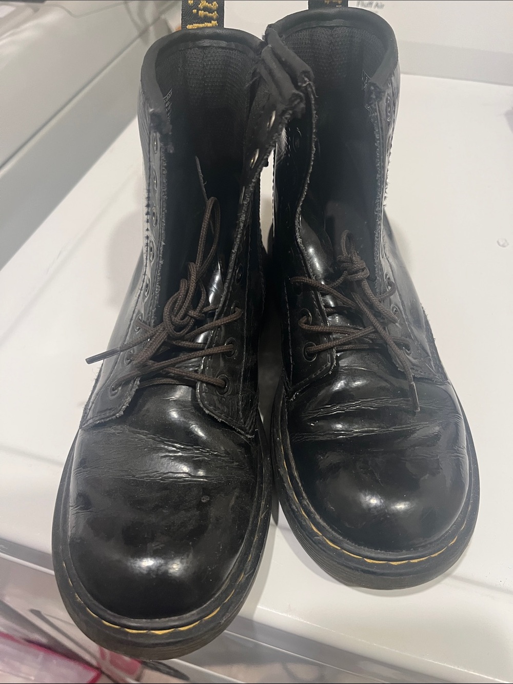 Dr. Martens Black Lace-Up Leather Combat Boots